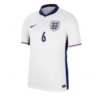 Camisa de Futebol Inglaterra Marc Guehi #6 Equipamento Principal Europeu 2024 Manga Curta